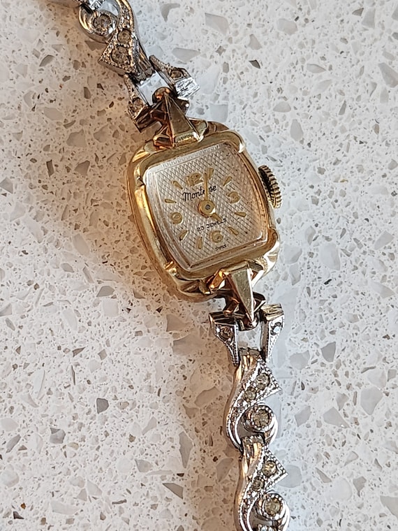 1950s ladies’ watch, 14K gold case, Montrose, Swi… - image 3