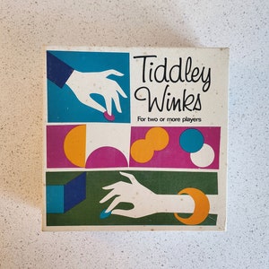 1960s Tiddley Winks game, Copp Clark Co. Ltd, Canada, retro game night, mcm, midcentury, vintage, family games, classic games, childhood