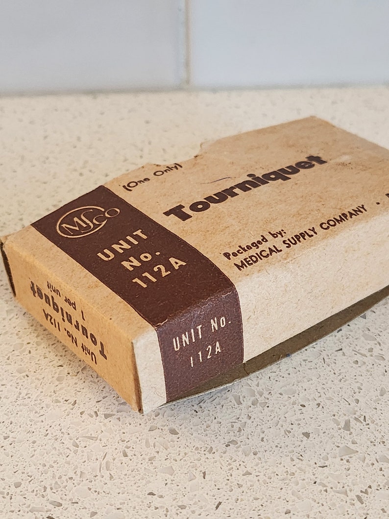 Vintage Tourniquet, Unused in Original Box, Medical Supply Co. Rockford
