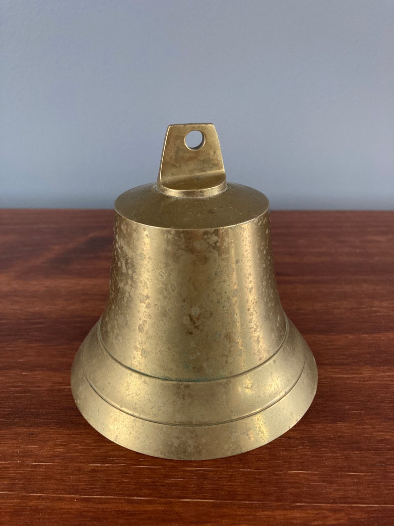 Vintage Brass Bell Clapperless Bell Made in India Etsy