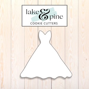 Wedding Dress Cookie Cutter #1