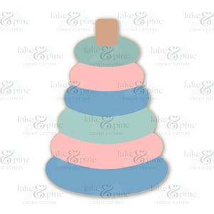Baby Ring Toy, Baby Shower Cookie Cutter