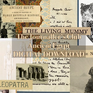 The Journaller&#39;s Club &#39;Ancient Egypt&#39; DIGITAL DOWNLOAD| Printable | Scrapbook | Ephemera