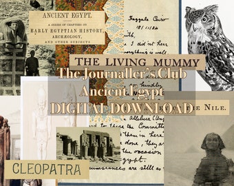 The Journaller's Club 'Ancient Egypt' DIGITAL DOWNLOAD| Printable | Scrapbook | Ephemera