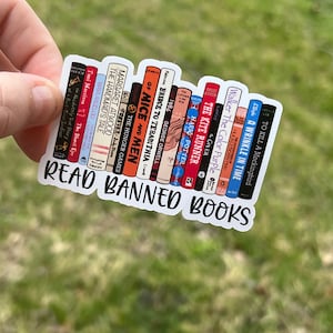 Vinyl Sticker 3” | Read Banned Books | Laptop Sticker