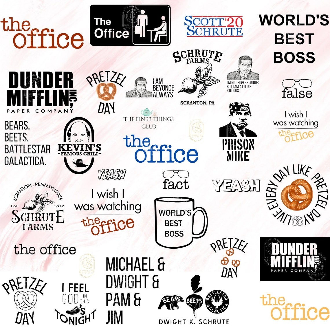 The Office Bundle SVG, the Office SVG for Circuit, the Office Digital