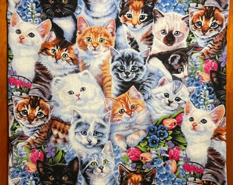 Cats fabric shopping bag