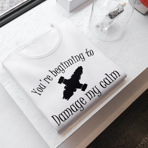 Koszulka Firefly, „Demaging My Calm”, koszulka Serenity, Firefly Serenity, Browncoats, koszulka Syfy, serial Firefly, film Serenity, Stay Shiny