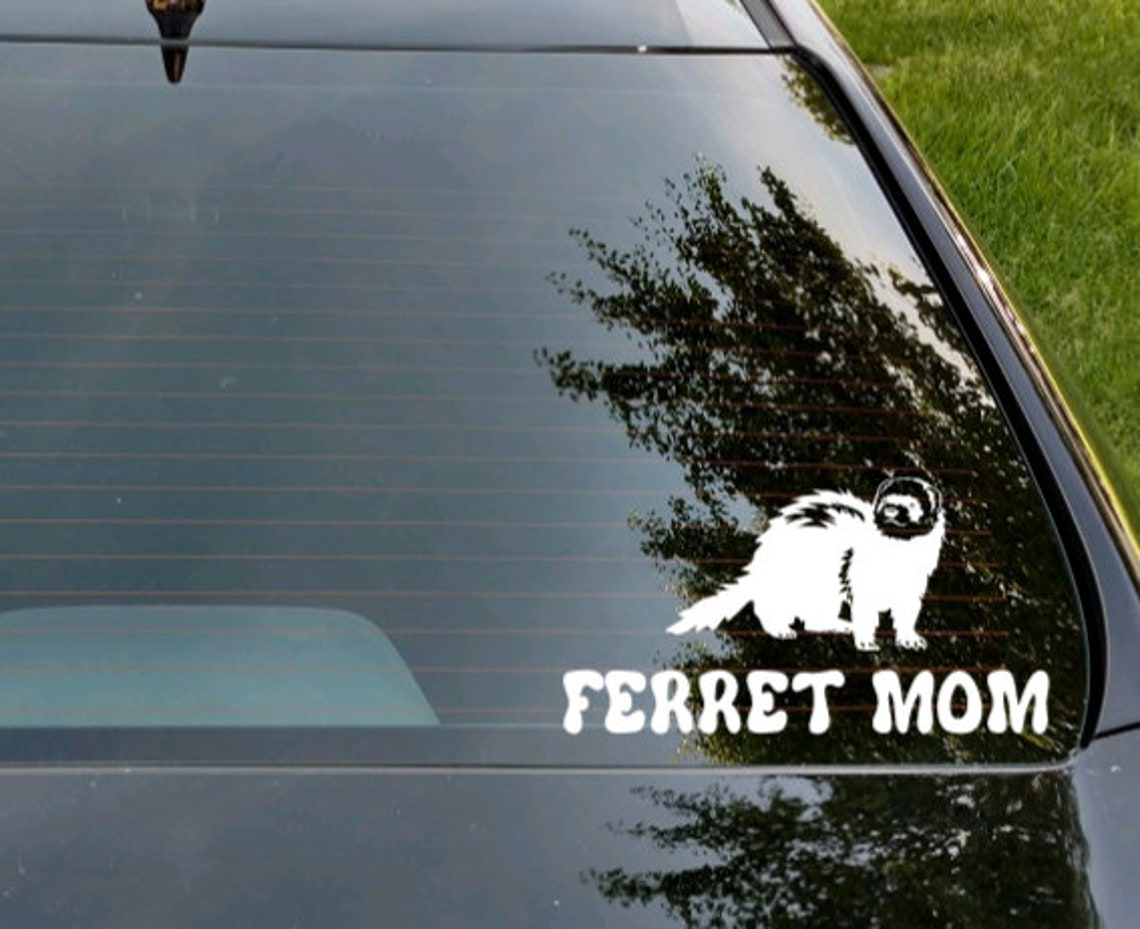 Ferret Car Window Vinyl Decal Sticker | Ferret Decals Ferret Car Window Vinyl Decal Sticker | Ferret Decals