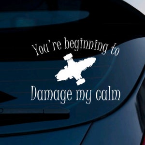 Serentiy Decal, Firefly Decal, Firefly Car Sticker, Serenity Car Decal, Firefly Laptop Decal, Serenity Ship, Firefly Vinyl Decal, Shiny