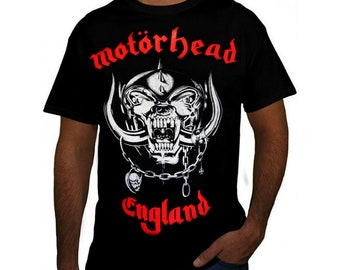 MOTORHEAD T-Shirt England Lemmy War Pig Logo Rock Metal Band Ringspun Cotton Tee MOTORHEAD T-Shirt England Lemmy War Pig Logo Rock Metal Band Ringspun Cotton Tee