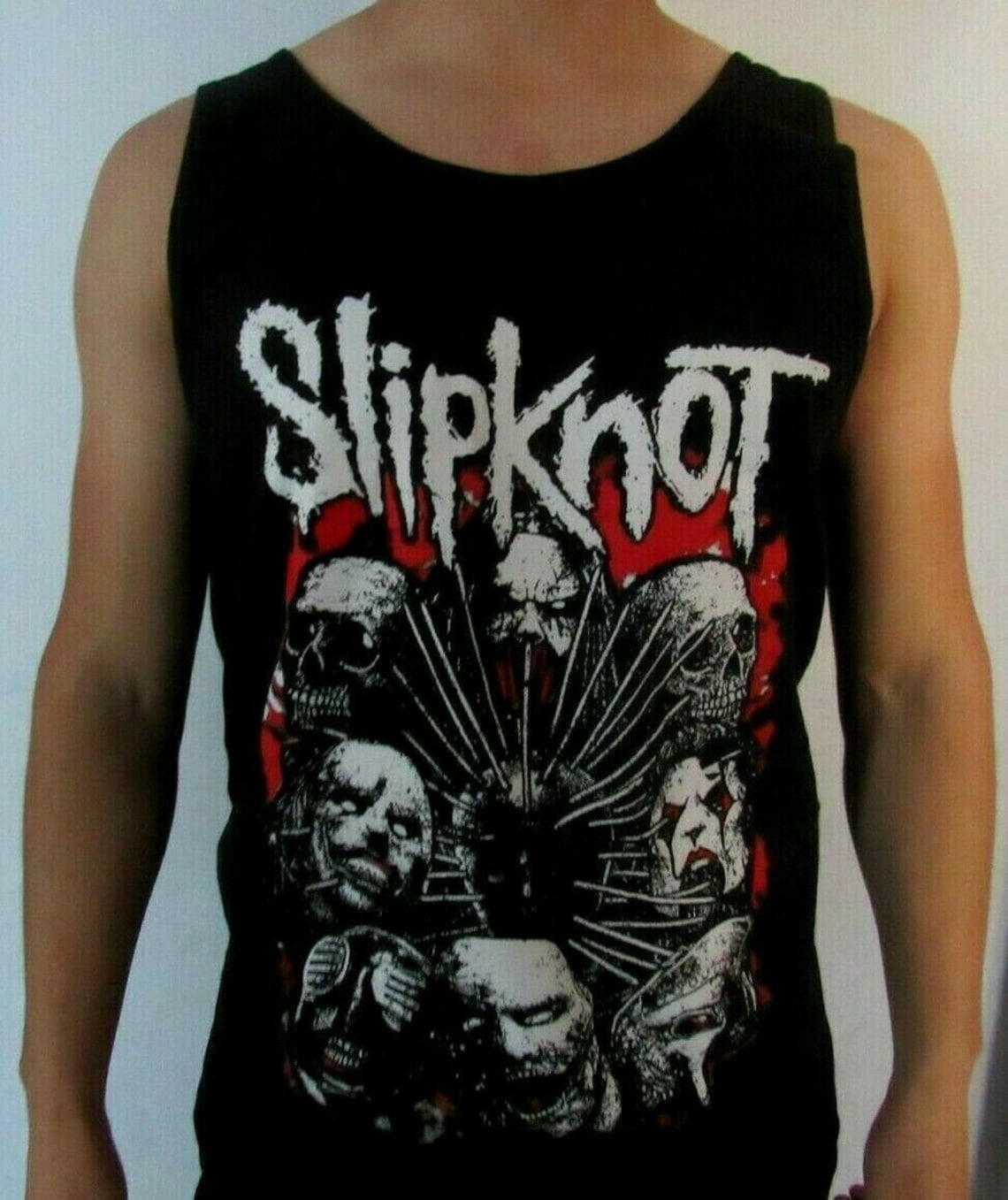 Slipknot Faces Heavy Metal Band Tank Top Shirt Men's Sizes Etsy