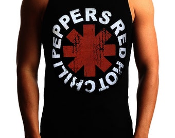 Tops Sleeveless Summer Tank Top Mens Guys Red-Hot-Chili-Peppers-Logo Tops Sleeveless Summer Tank Top Mens Guys Red-Hot-Chili-Peppers-Logo