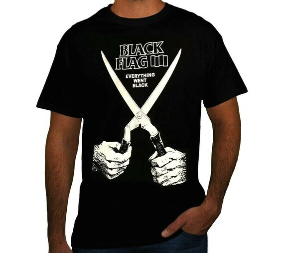 Black Flag Punk Rock Band T Shirt Men's 