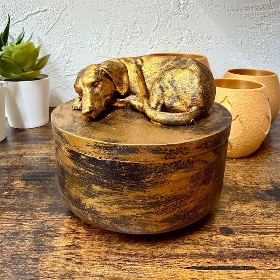 Dachshund Ash Urn – 0.3 Liter | Exact Urn in Photo