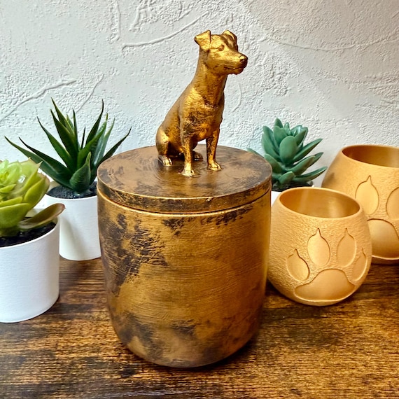 Jack Russell Urn for Ashes | Exact Urn in Photo