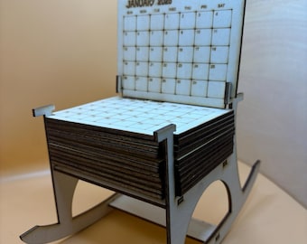 Calendario Rocking Chair File digitale 3 mm 2025