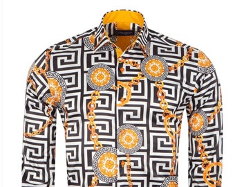 Vintage Versace Imitacion Club Camisa Etsy Mexico
