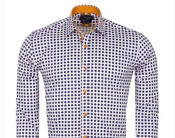 Polka Dot Print Long Sleeve Pure Cotton Shirt