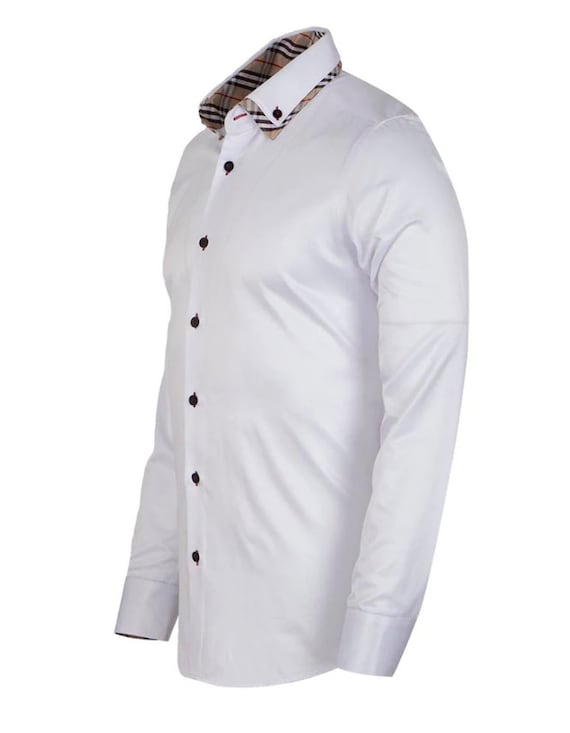 トップス Audire Double collar dress shirt (White) トップス Audire Double collar dress shirt (White) f24_101
