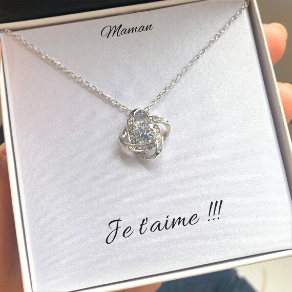 Pendentif Noeud D Amour Anniversaire Fetes Cadeaux Des Etsy