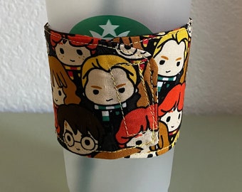 Funda de café reutilizable de tela ecológica: Potter Pals