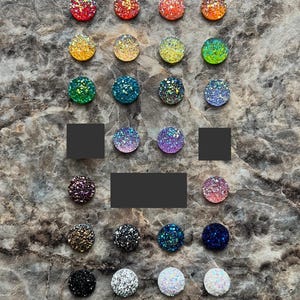 Druzy Shoe Charms 11.5mm // 12mm