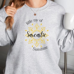 Ray of Sarcastic Sunshine, Vacation Graphic sweatshirt, Sunshine Shirt, Funny shirt, Summer Shirt, Sarcastic Gifts, Nature, Shirt for Women