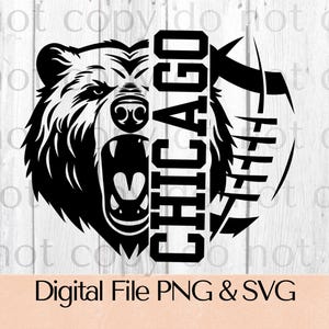 Digitale downloads van SVG en PNG voor berenvoetbal