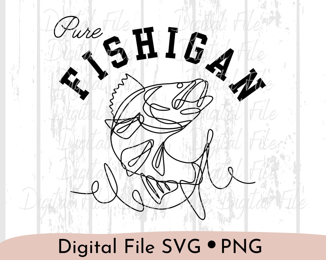 Fishigan SVG PNG - Etsy