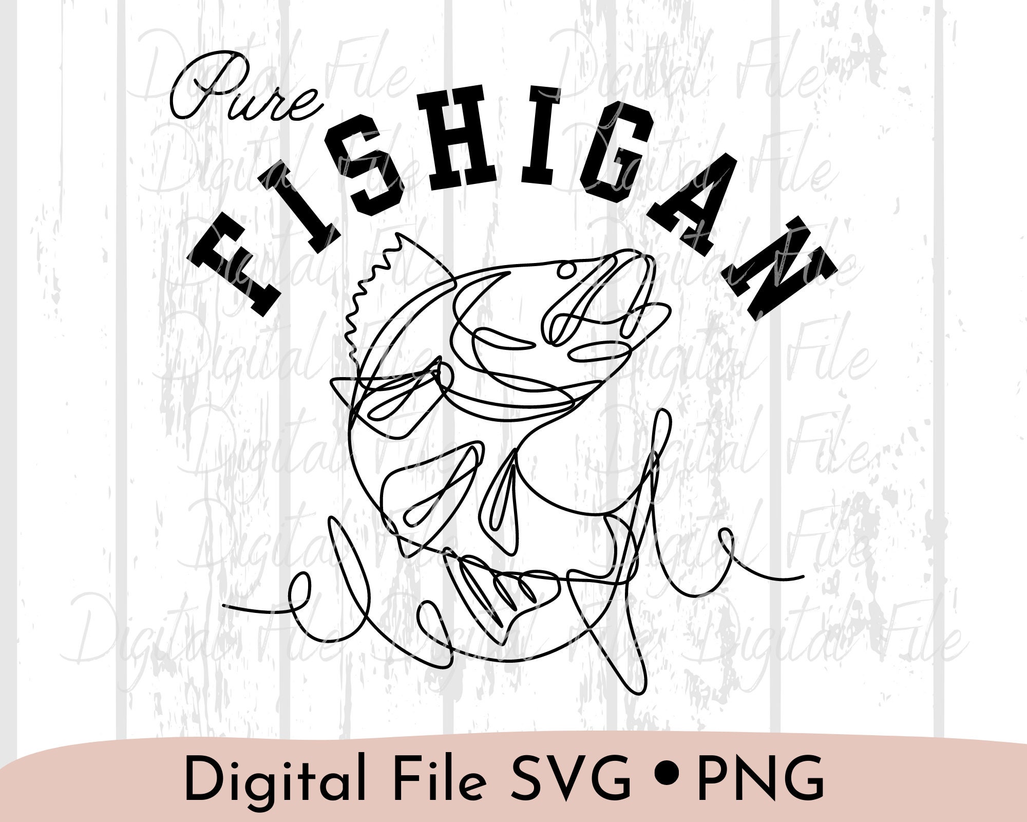 Fishigan SVG PNG - Etsy