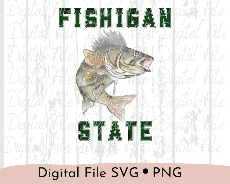 Fishigan SVG PNG - Etsy