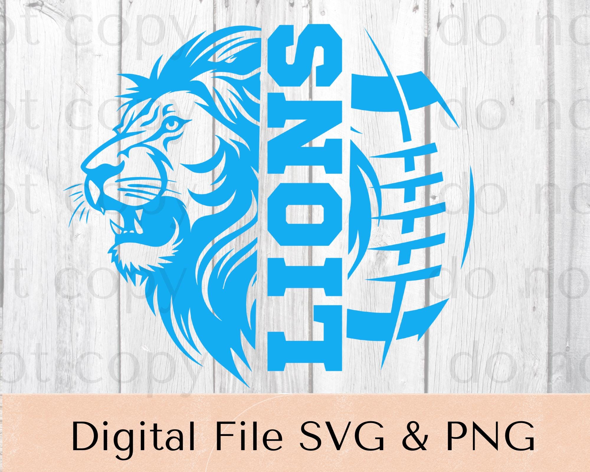 Detroit Lions Printable Birthday Card