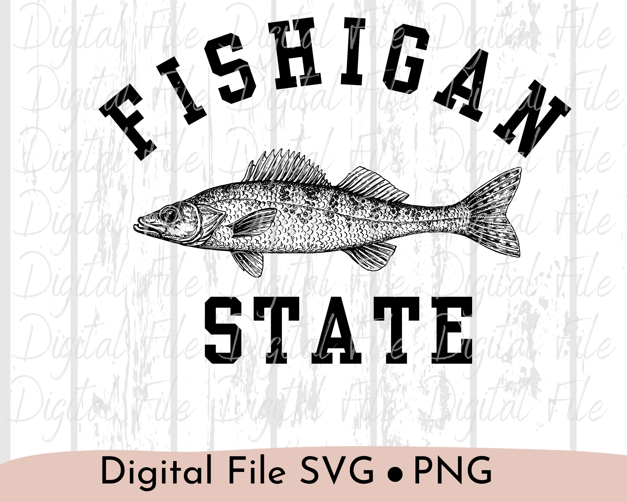 Fishigan SVG PNG - Etsy
