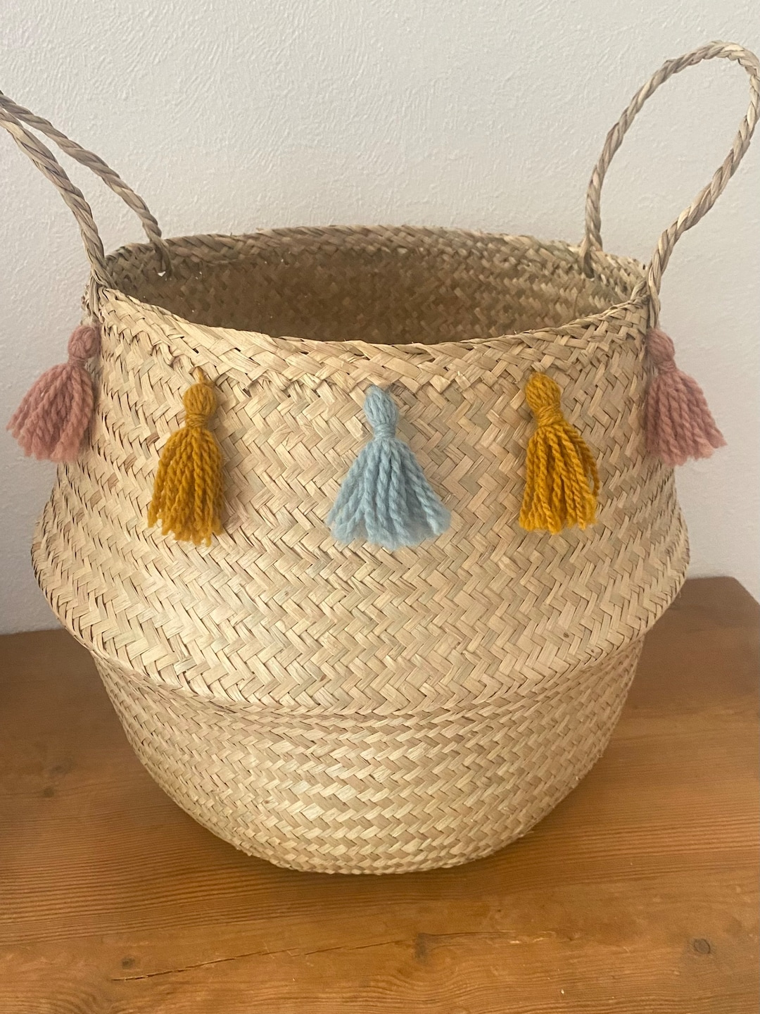 Wäschekorb Elefant - Zusammenklappbarer Baumwollkorb Für Spielzeug & Wäsche