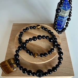 Self Confidence & Protection Black Onyx Bracelets
