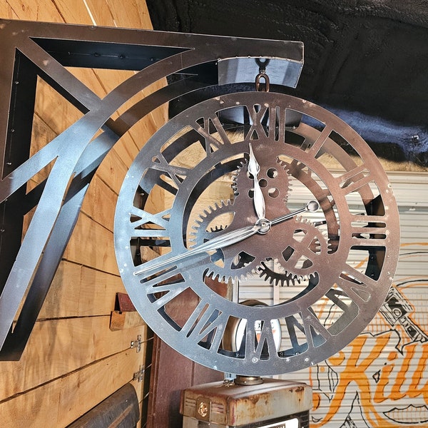 Dual Sided Vintage Clock DXF Files