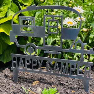 Happy Camper Sign DXF