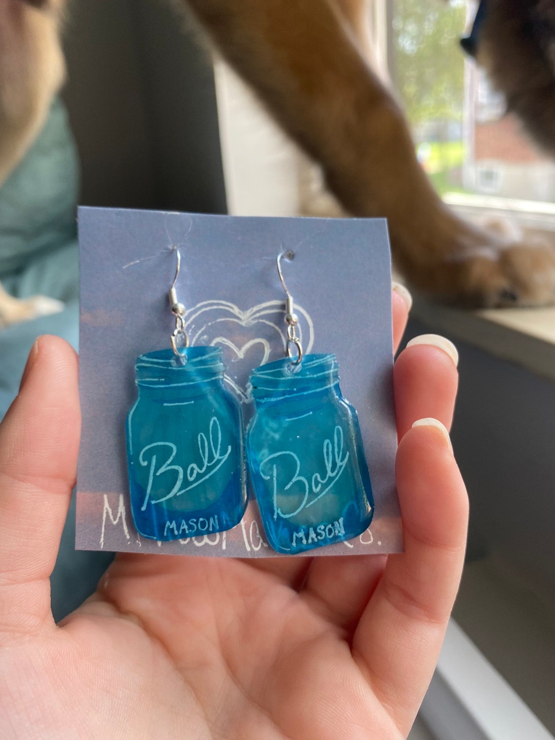 Mason Jar Earrings Etsy