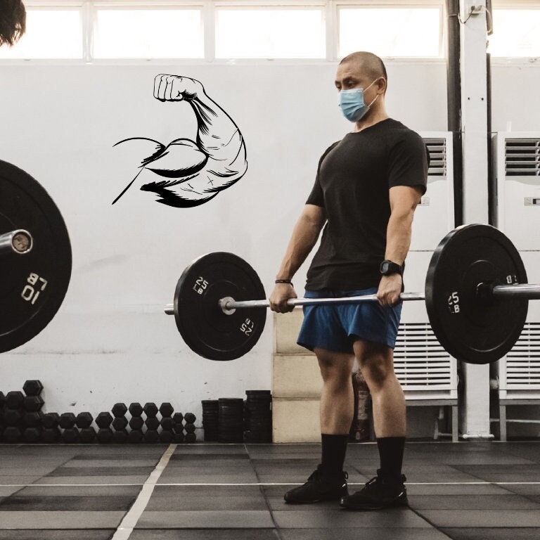 Muscle Atkl Sticker Printable Decal for Gym. Muscle Sticker for Wall Decor, Shirts, Mugs or ...