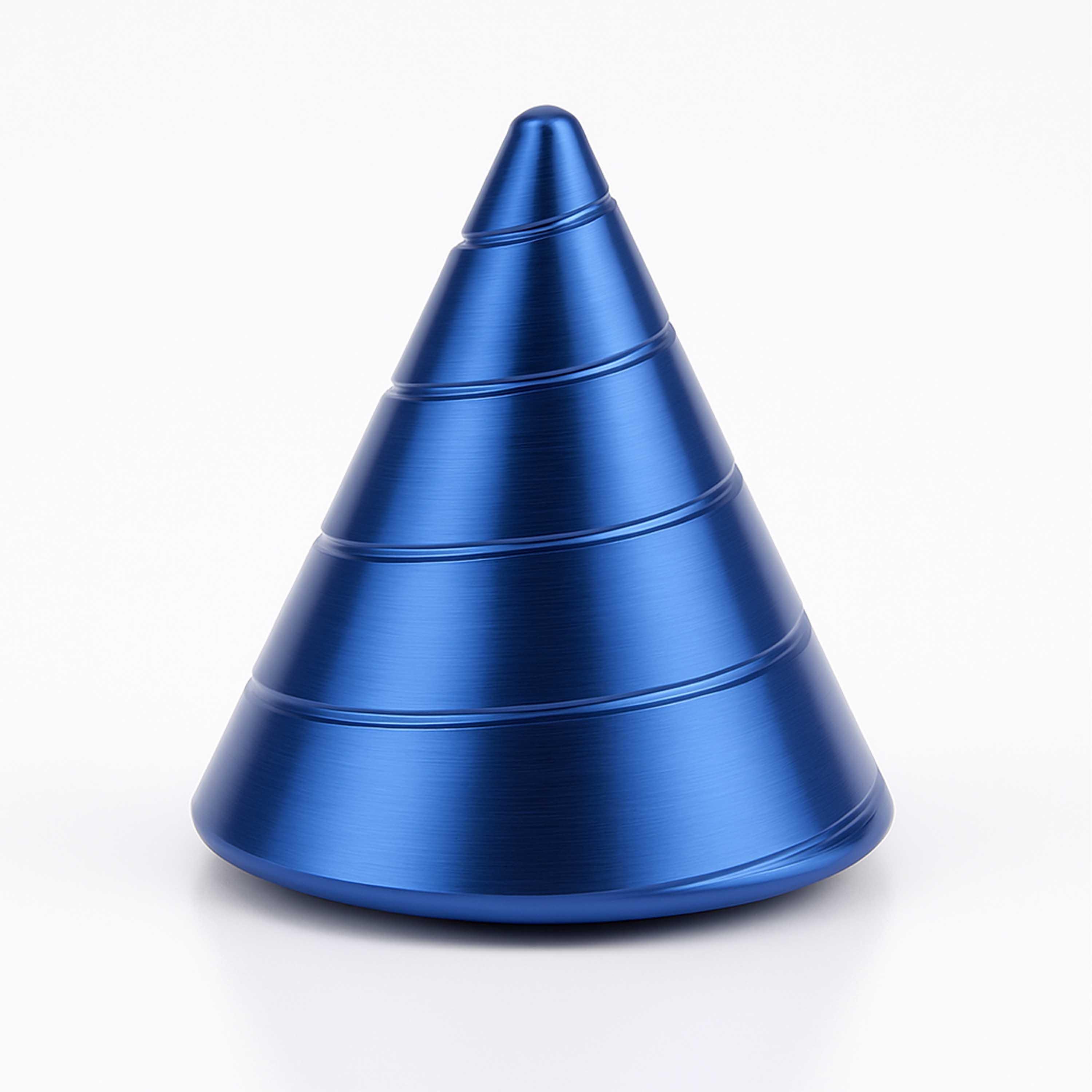 Metal Cone Desktop Spinner – Small Aluminum Desk Toy for Stress Relief ...