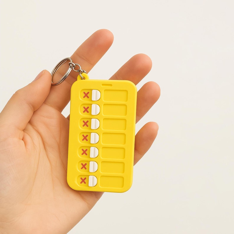 Kids Daily Checklist Keychain – Reusable To-do List Planner for ...