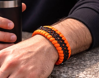 Pulseira de paracord – Pulseira de corda de sobrevivência feita à mão com fivela de metal