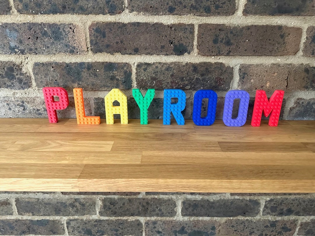 Building Letter Bricks Personalised / Custom Building Brick Letters - Room Decor for Kid and ...