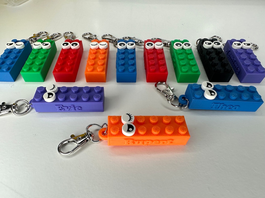 Fun Kids Key Rings Party Bag Personalised Keyring for Kids & Grown Ups, Custom Back to ...