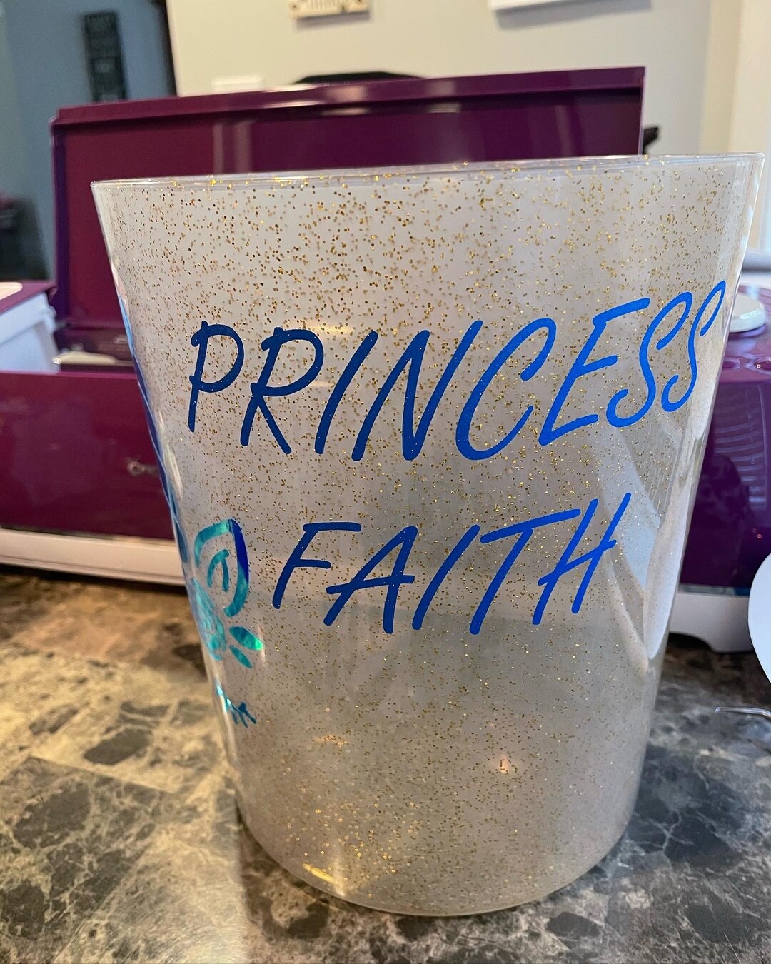 Unicorn Garbage Can Etsy