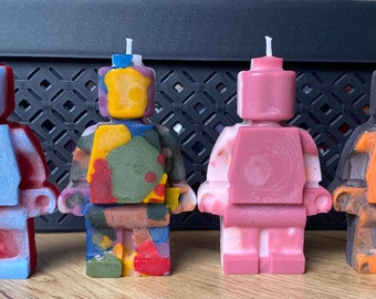 Handmade Candle Candle Figure Robot Children Adults Fan Gift