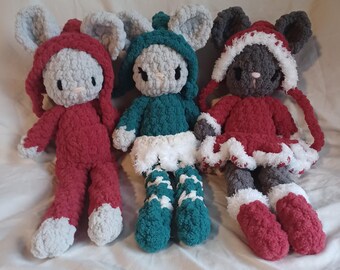 Festive holiday mouse doll
