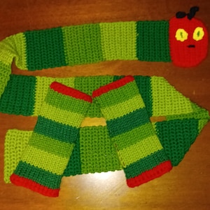 Very Hungry Caterpillar Scarf and Wristwarmers
