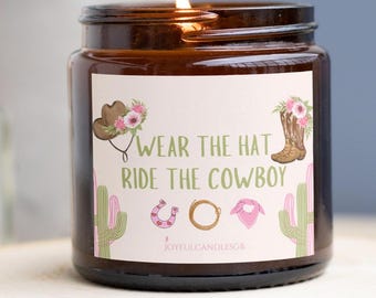 Cowboy Smut Reader Candle: Booktok Soy Scented Gift